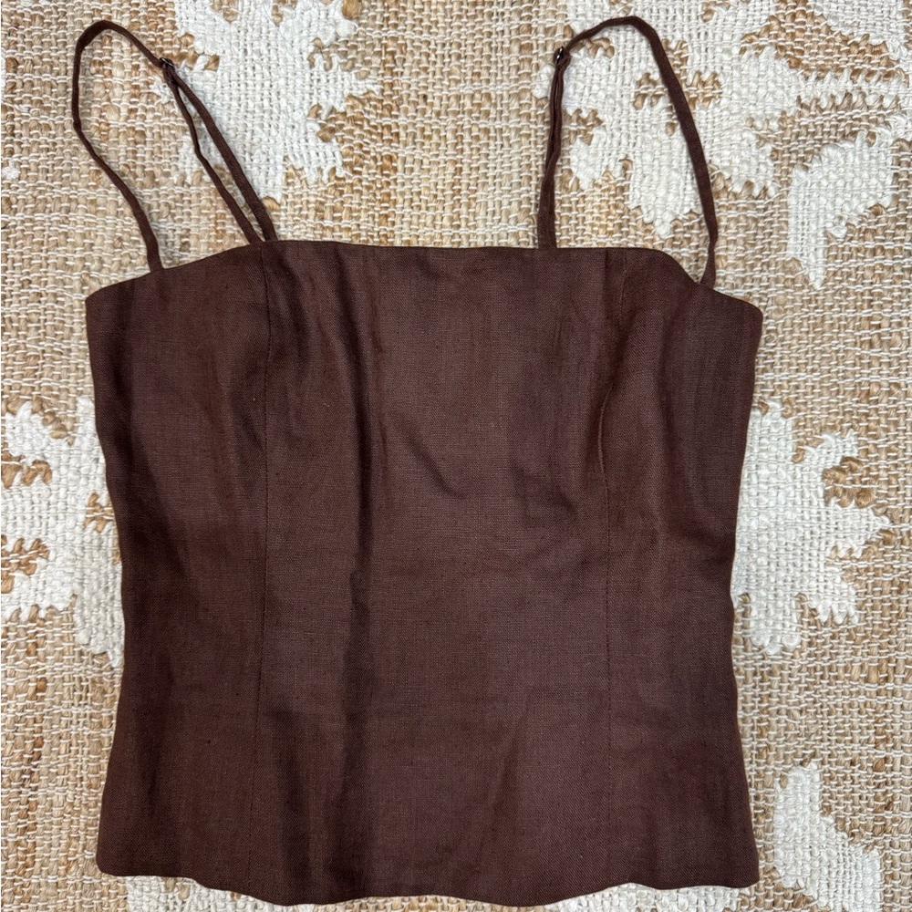 Reformation Overland Linen Top